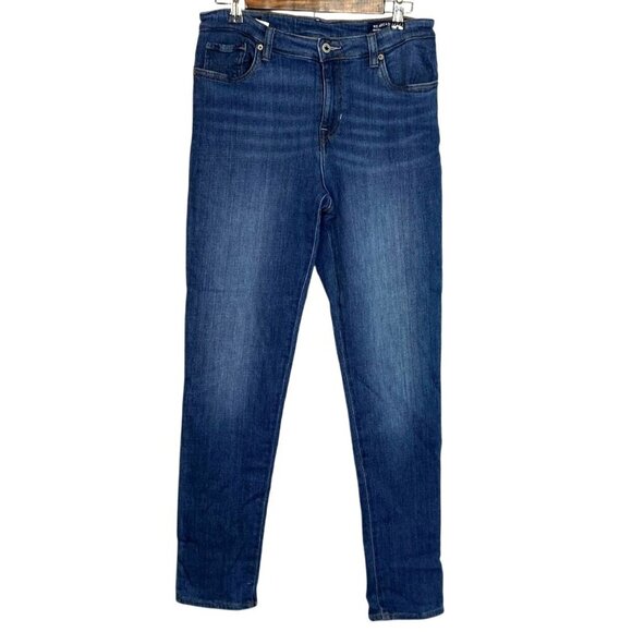 Buffalo David Bitton Alexa Mid Rise Skinny Jeans W33  Long Blue Denim - Picture 1 of 9